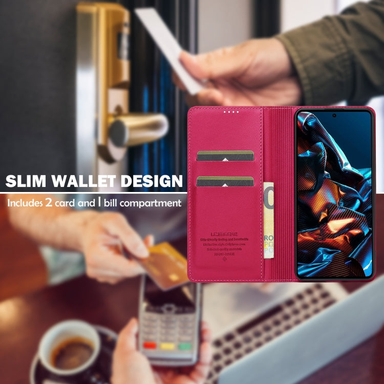 For Xiaomi Poco X5 LC.IMEEKE L1 Series Frosted Fine Texture PU Phone Case