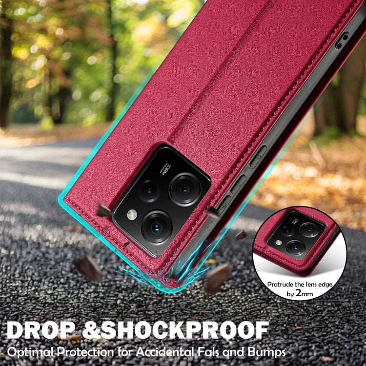 For Xiaomi Poco X5 LC.IMEEKE L1 Series Frosted Fine Texture PU Phone Case