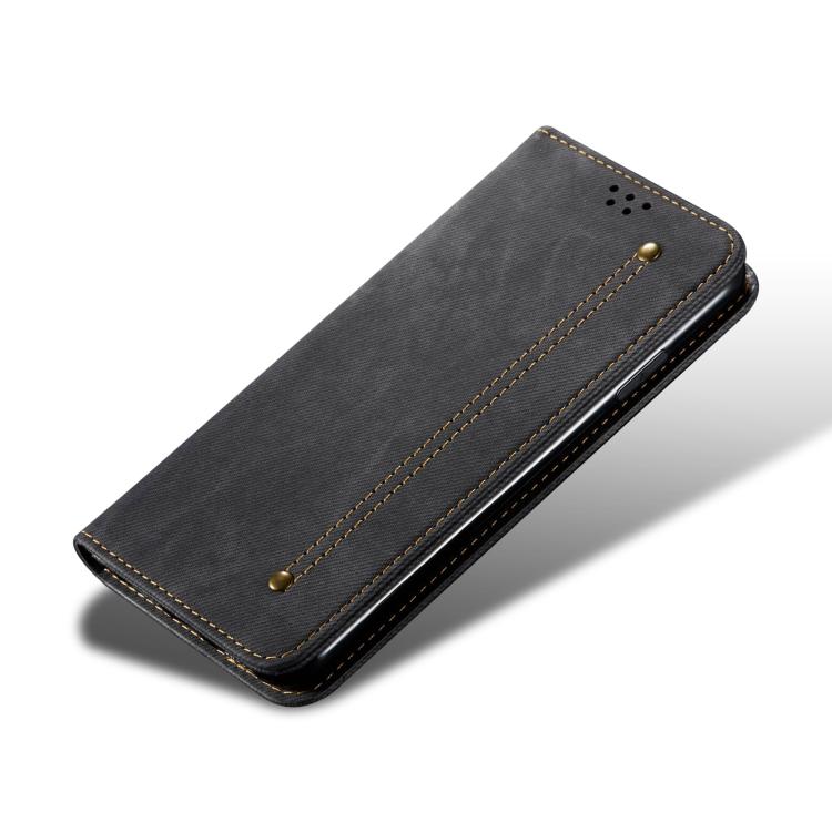 For Redmi Note 14 Pro+ 5G Denim Texture Casual Style Horizontal Flip Leather Case