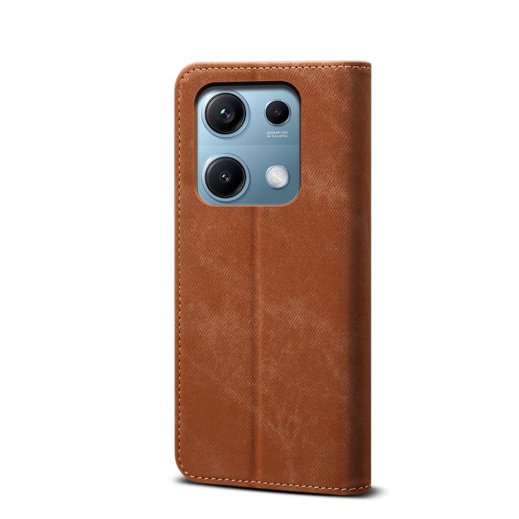 For Redmi Note 14S 4G Denim Texture Casual Style Horizontal Flip Leather Case