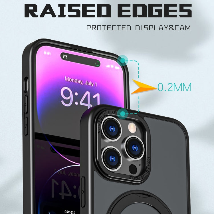 For iPhone 14 Pro Max Wing Series MagSafe Magnetic Ring Holder Phone Case