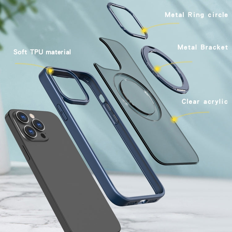 For iPhone 14 Pro Max Wing Series MagSafe Magnetic Ring Holder Phone Case