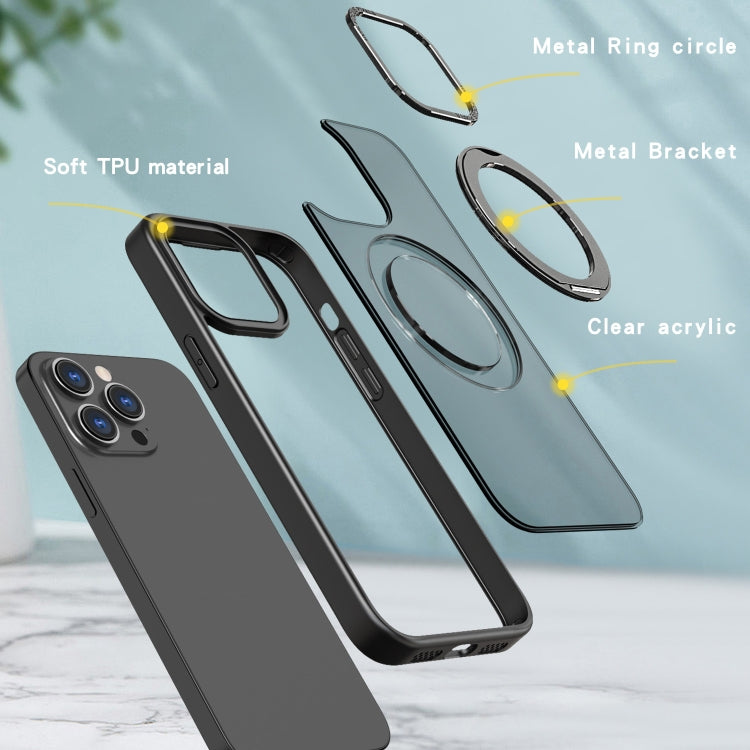 For iPhone 14 Pro Wing Series MagSafe Magnetic Ring Holder Phone Case