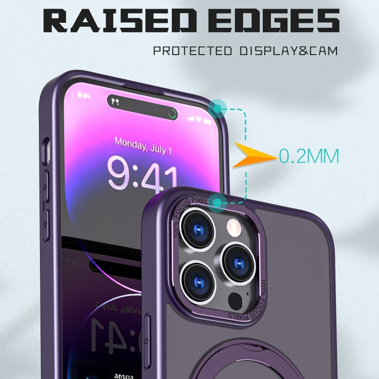 For iPhone 14 Pro Wing Series MagSafe Magnetic Ring Holder Phone Case