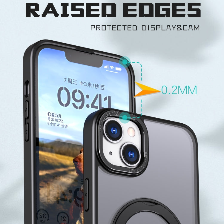 For iPhone 14 Plus Wing Series MagSafe Magnetic Ring Holder Phone Case