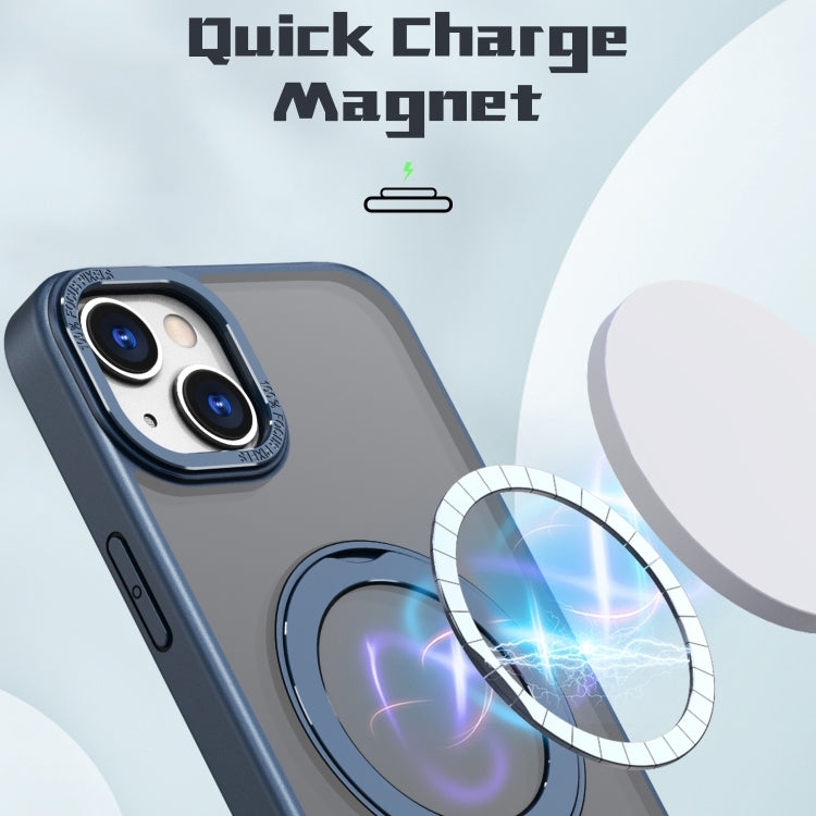 For iPhone 14 Plus Wing Series MagSafe Magnetic Ring Holder Phone Case