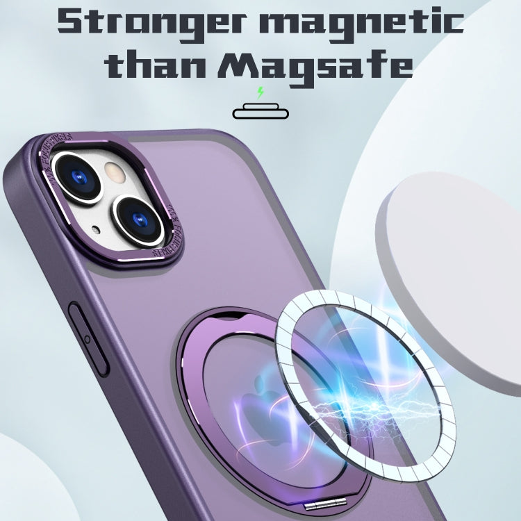 For iPhone 14 Plus Wing Series MagSafe Magnetic Ring Holder Phone Case