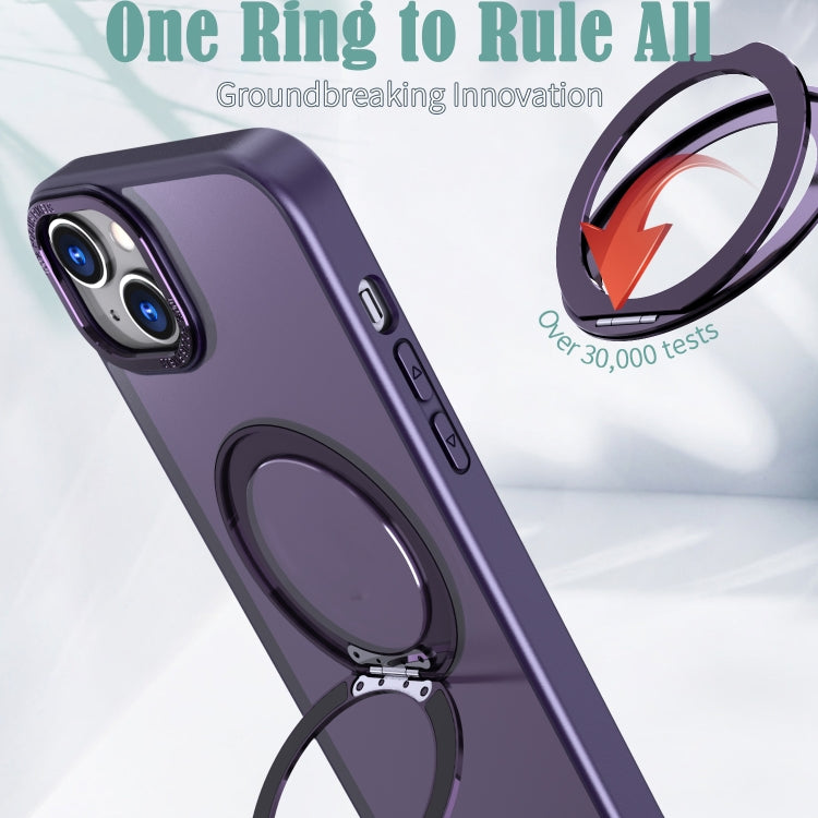 For iPhone 14 Plus Wing Series MagSafe Magnetic Ring Holder Phone Case