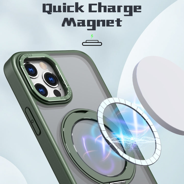 For iPhone 13 Pro Max Wing Series MagSafe Magnetic Ring Holder Phone Case