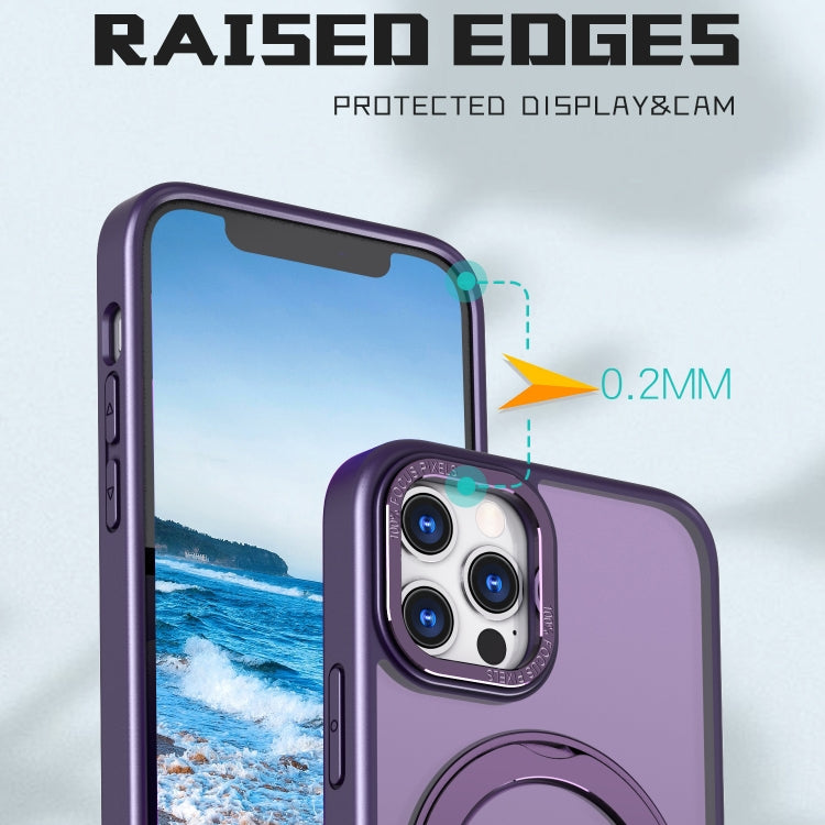 For iPhone 13 Pro Max Wing Series MagSafe Magnetic Ring Holder Phone Case