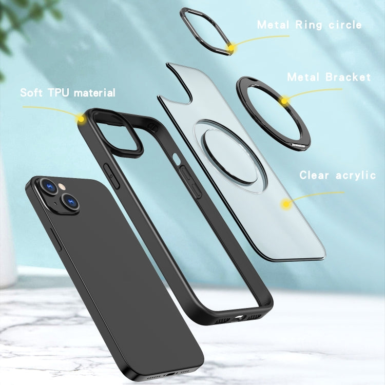 For iPhone 13 Wing Series MagSafe Magnetic Ring Holder Phone Case