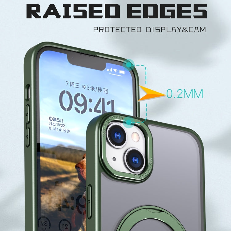 For iPhone 13 Wing Series MagSafe Magnetic Ring Holder Phone Case