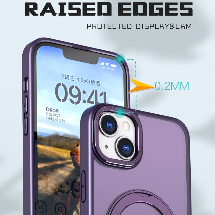 For iPhone 13 Wing Series MagSafe Magnetic Ring Holder Phone Case