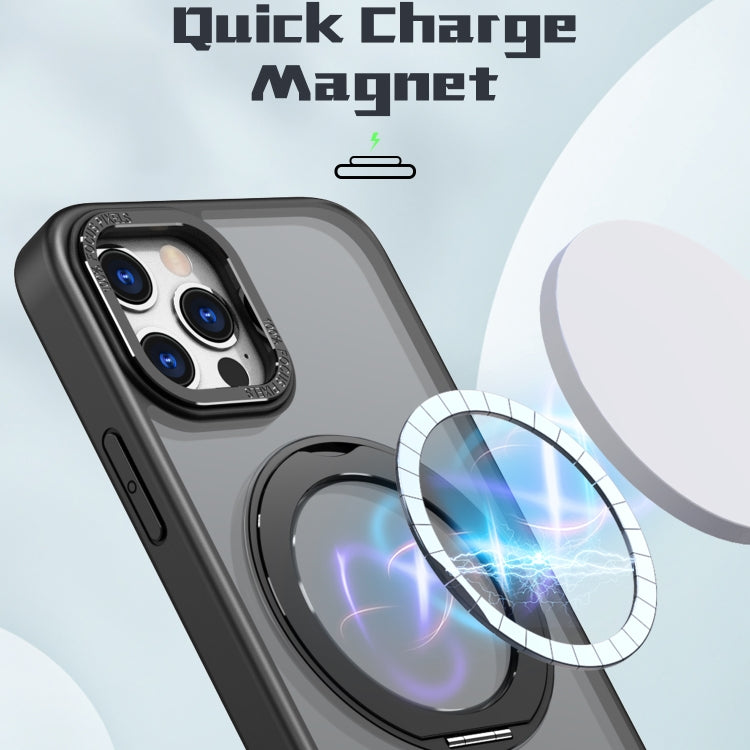 For iPhone 12 Pro Max Wing Series MagSafe Magnetic Ring Holder Phone Case