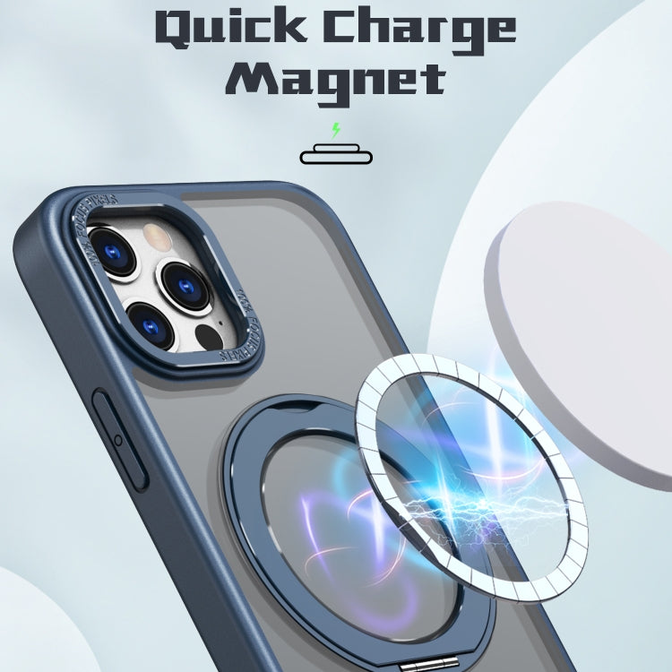 For iPhone 12 Pro Max Wing Series MagSafe Magnetic Ring Holder Phone Case