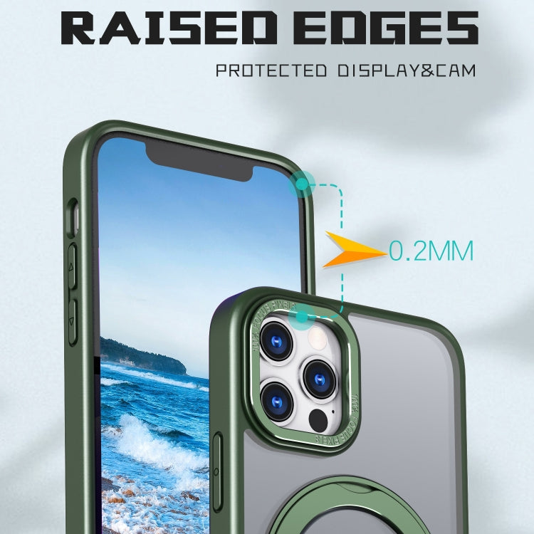 For iPhone 12 Pro Max Wing Series MagSafe Magnetic Ring Holder Phone Case