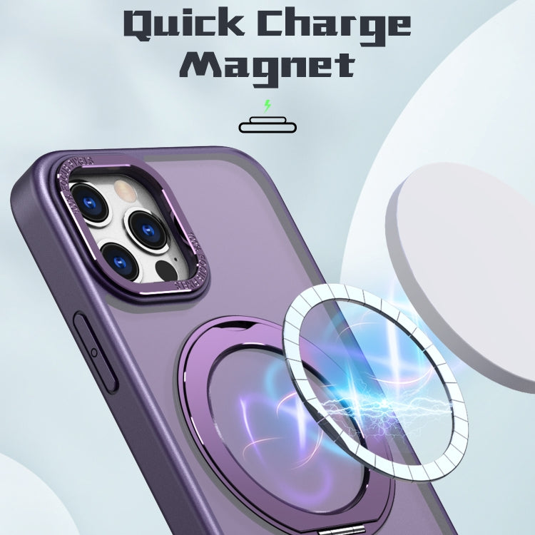 For iPhone 12 Pro Max Wing Series MagSafe Magnetic Ring Holder Phone Case