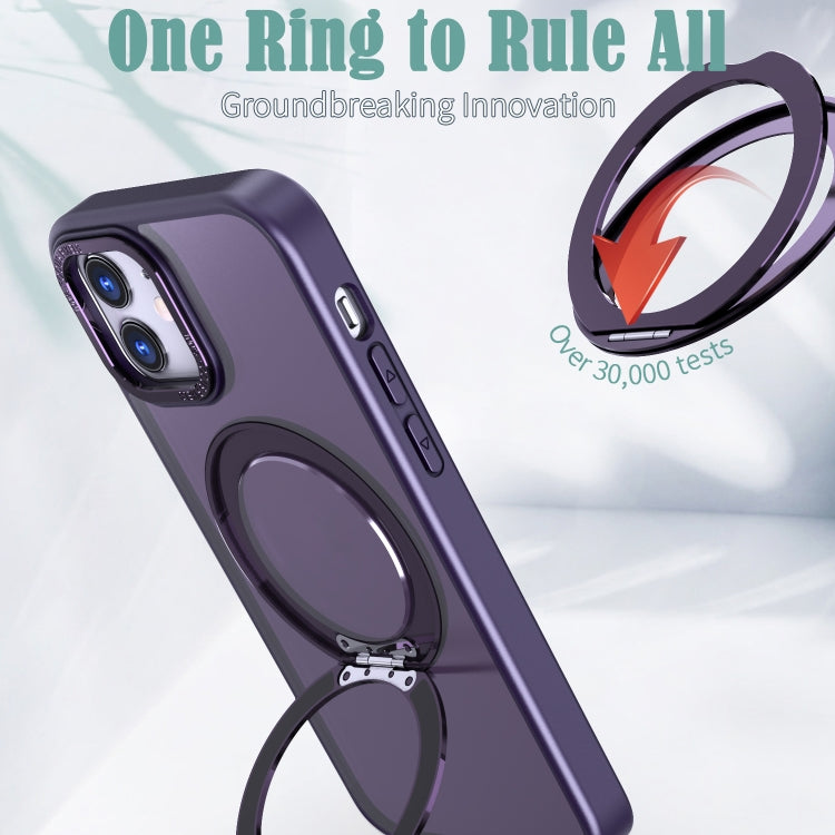 For iPhone 12 Wing Series MagSafe Magnetic Ring Holder Phone Case