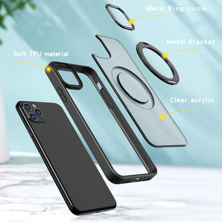 For iPhone 11 Pro Max Wing Series MagSafe Magnetic Ring Holder Phone Case