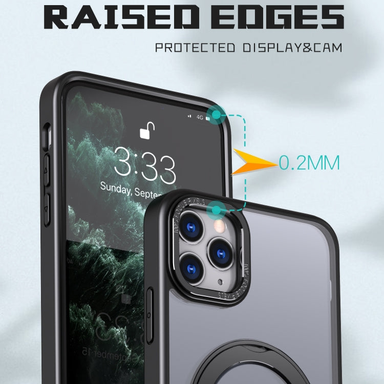 For iPhone 11 Pro Max Wing Series MagSafe Magnetic Ring Holder Phone Case