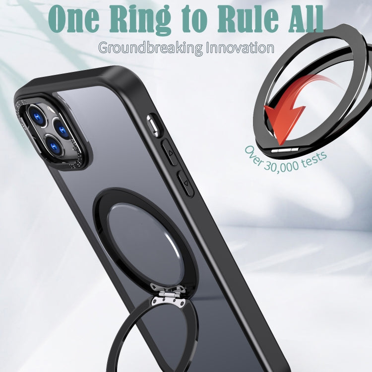 For iPhone 11 Pro Max Wing Series MagSafe Magnetic Ring Holder Phone Case
