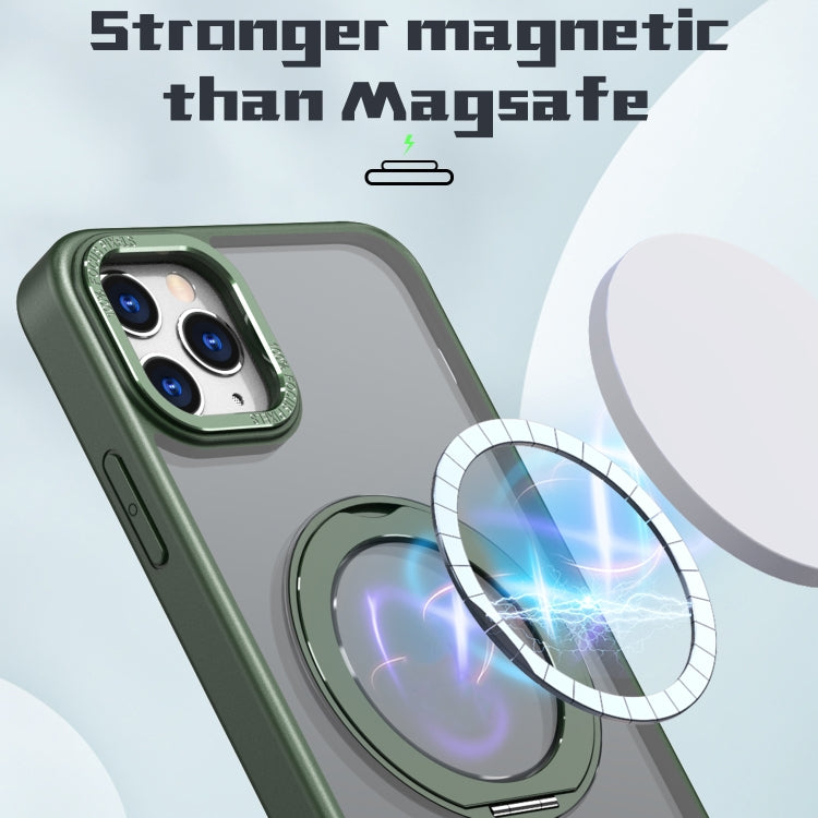 For iPhone 11 Pro Max Wing Series MagSafe Magnetic Ring Holder Phone Case