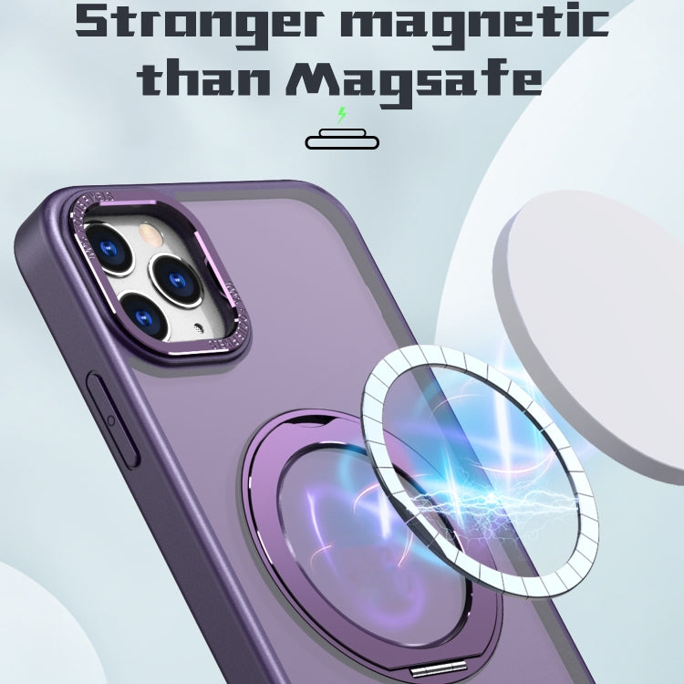 For iPhone 11 Pro Max Wing Series MagSafe Magnetic Ring Holder Phone Case