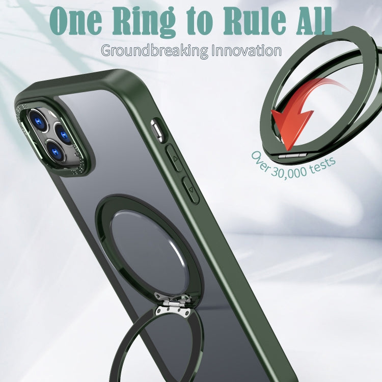 For iPhone 11 Pro Wing Series MagSafe Magnetic Ring Holder Phone Case