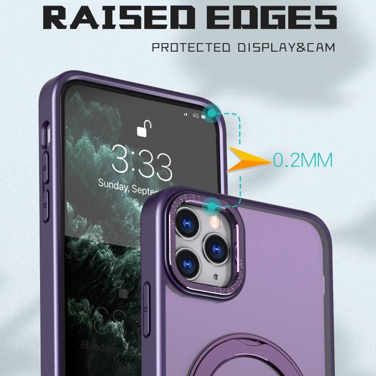 For iPhone 11 Pro Wing Series MagSafe Magnetic Ring Holder Phone Case