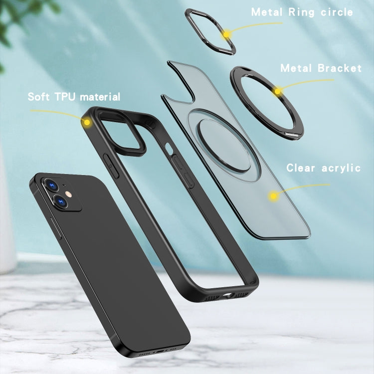 For iPhone 11 Wing Series MagSafe Magnetic Ring Holder Phone Case