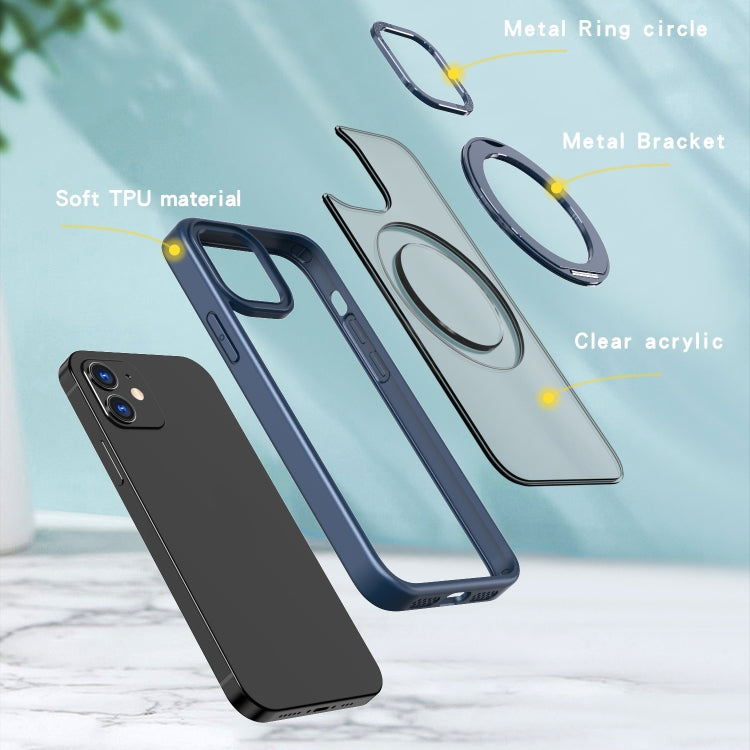 For iPhone 11 Wing Series MagSafe Magnetic Ring Holder Phone Case