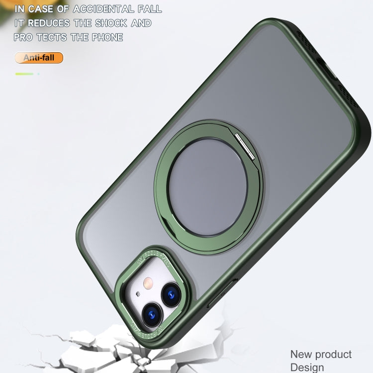For iPhone 11 Wing Series MagSafe Magnetic Ring Holder Phone Case