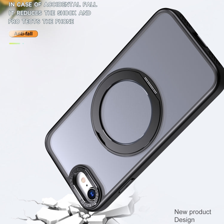 For iPhone SE 2022 / 2020 / 8 / 7 Wing Series MagSafe Magnetic Ring Holder Phone Case