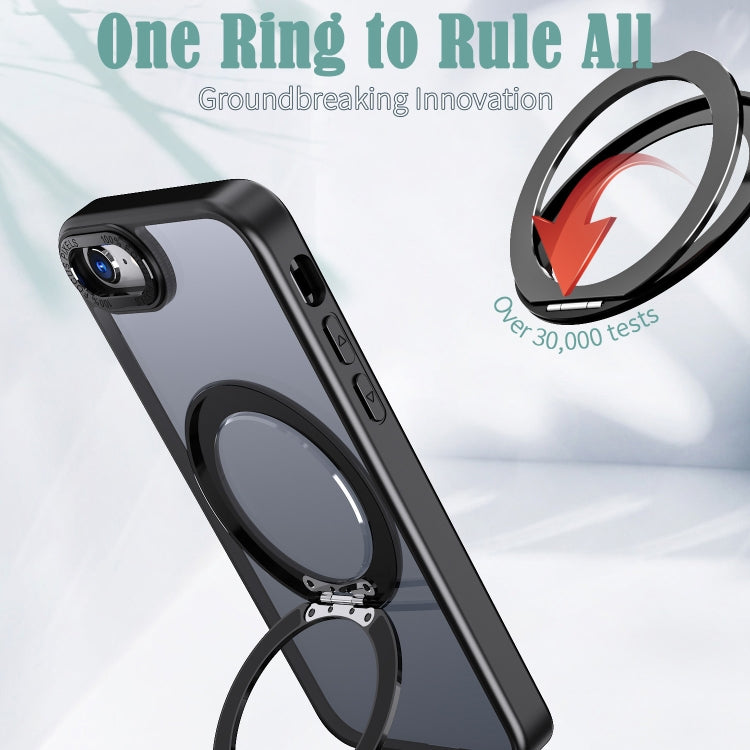 For iPhone SE 2022 / 2020 / 8 / 7 Wing Series MagSafe Magnetic Ring Holder Phone Case
