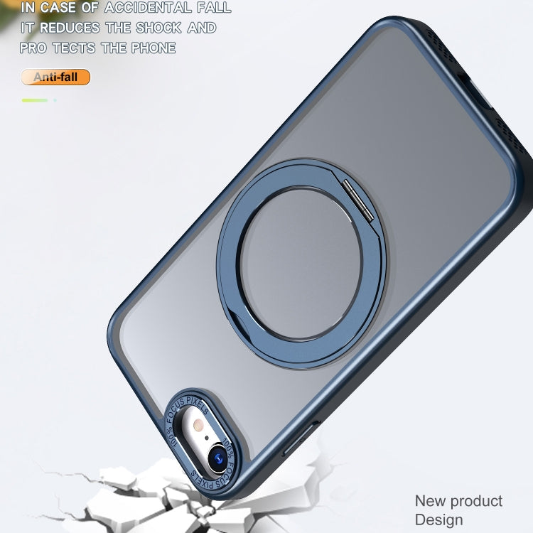 For iPhone SE 2022 / 2020 / 8 / 7 Wing Series MagSafe Magnetic Ring Holder Phone Case