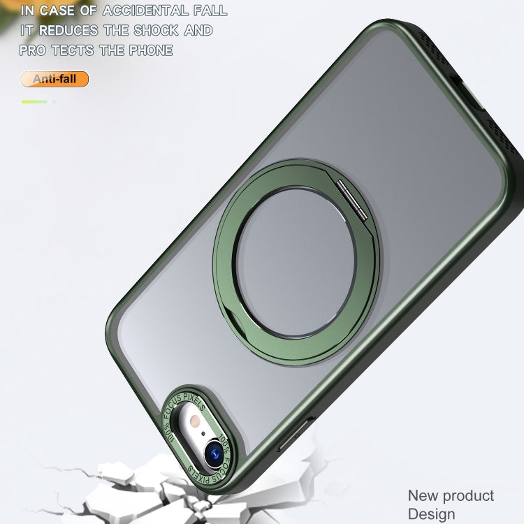 For iPhone SE 2022 / 2020 / 8 / 7 Wing Series MagSafe Magnetic Ring Holder Phone Case