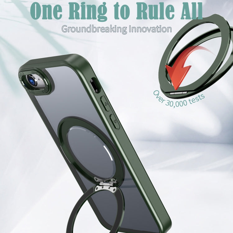 For iPhone SE 2022 / 2020 / 8 / 7 Wing Series MagSafe Magnetic Ring Holder Phone Case