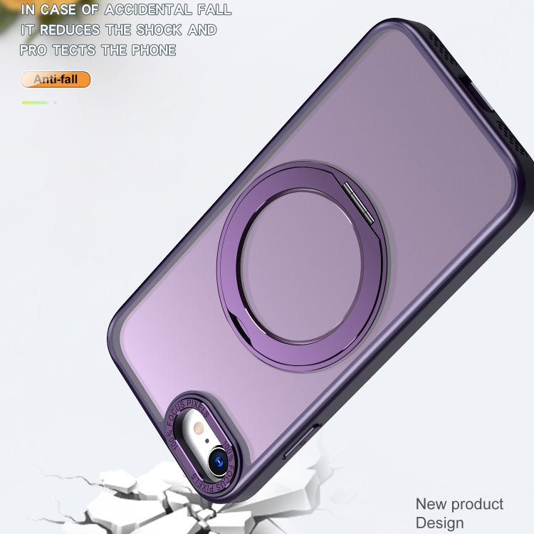 For iPhone SE 2022 / 2020 / 8 / 7 Wing Series MagSafe Magnetic Ring Holder Phone Case