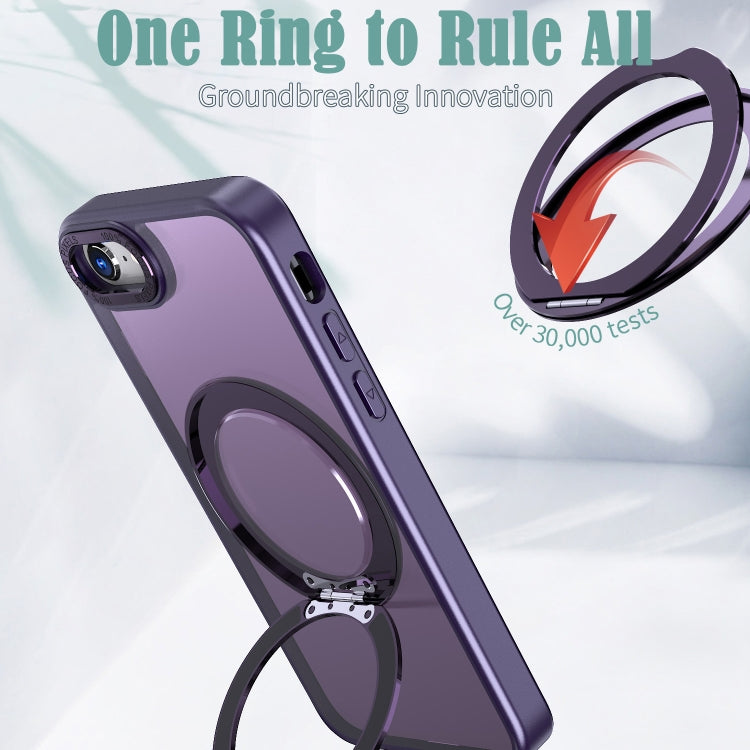 For iPhone SE 2022 / 2020 / 8 / 7 Wing Series MagSafe Magnetic Ring Holder Phone Case