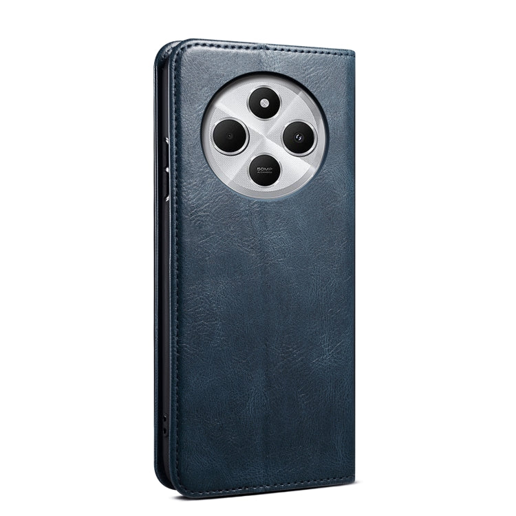 For Redmi 14C 4G Oil Wax Crazy Horse Texture Leather Phone Case