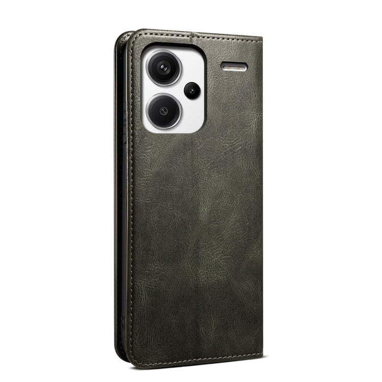 For Redmi Note 13 Pro+ Oil Wax Crazy Horse Texture Leather Phone Case