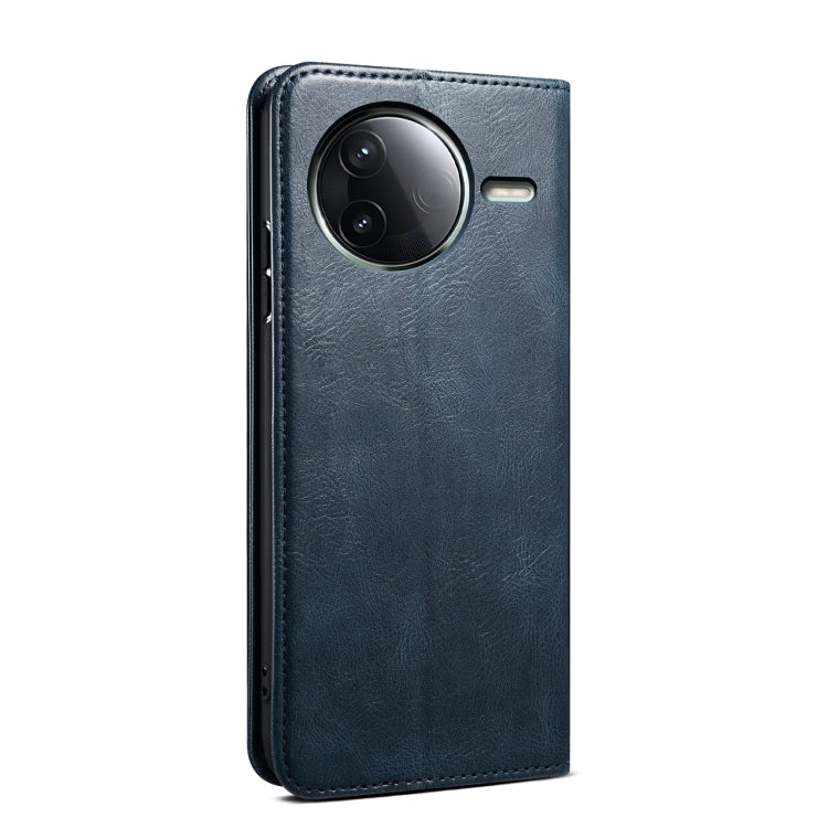 For Redmi K80 / Xiaomi Poco F7 Pro Oil Wax Crazy Horse Texture Leather Phone Case