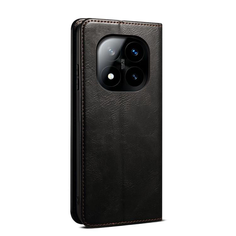For Redmi Note 14 Pro+ 5G Oil Wax Crazy Horse Texture Leather Phone Case