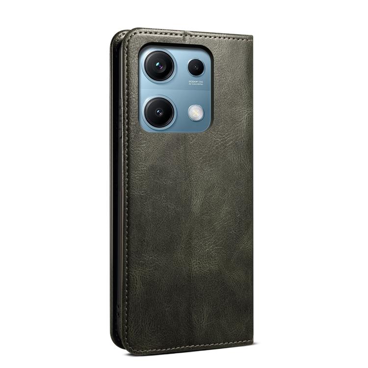 For Redmi Note 14S 4G Oil Wax Crazy Horse Texture Leather Phone Case