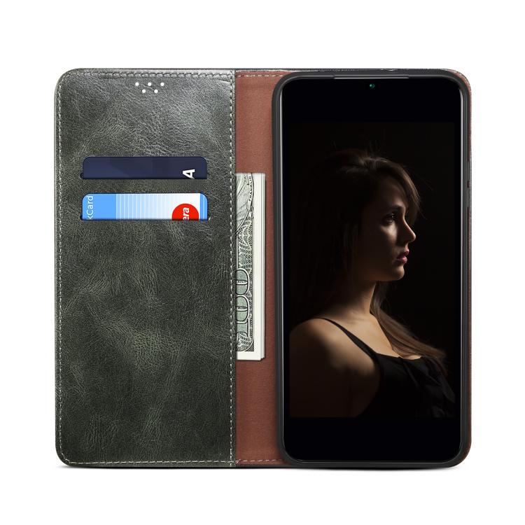 For Redmi Note 14S 4G Oil Wax Crazy Horse Texture Leather Phone Case
