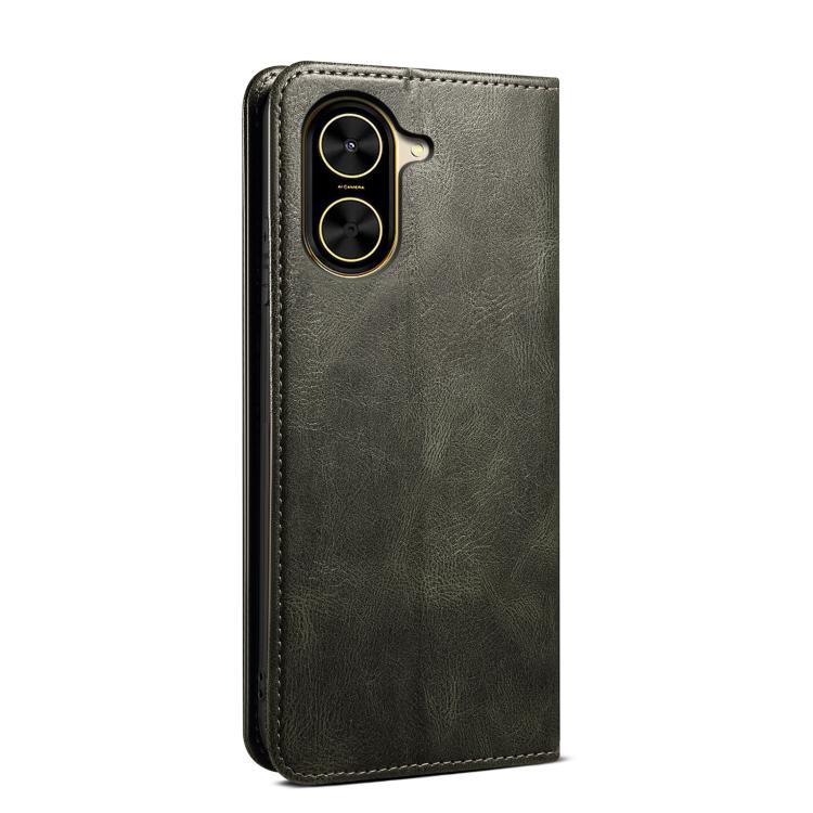 For Redmi A5 4G 171.7mm / Poco C71 Oil Wax Crazy Horse Texture Leather Phone Case