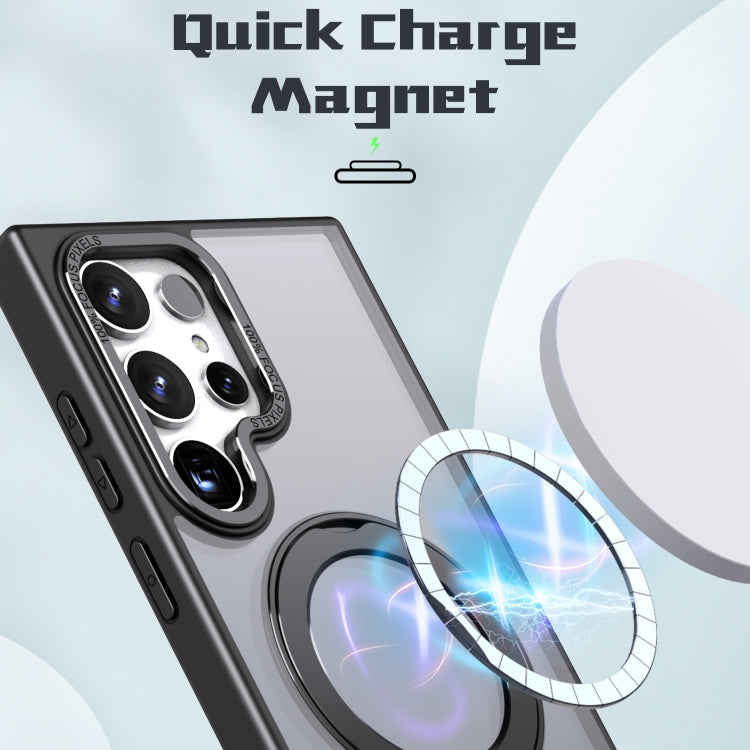 For Samsung Galaxy S24 Ultra 5G Wing Series MagSafe Magnetic Ring Holder Phone Case
