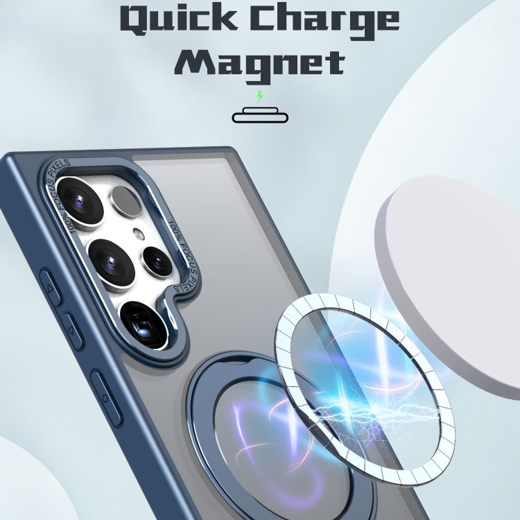 For Samsung Galaxy S24 Ultra 5G Wing Series MagSafe Magnetic Ring Holder Phone Case