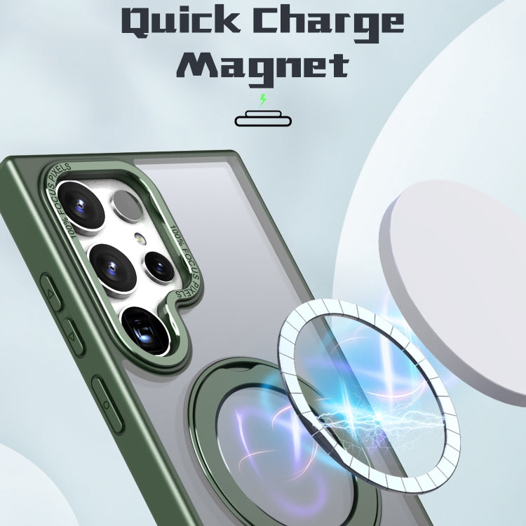 For Samsung Galaxy S24 Ultra 5G Wing Series MagSafe Magnetic Ring Holder Phone Case