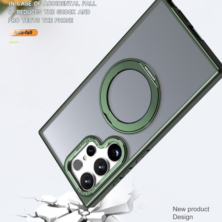 For Samsung Galaxy S24 Ultra 5G Wing Series MagSafe Magnetic Ring Holder Phone Case